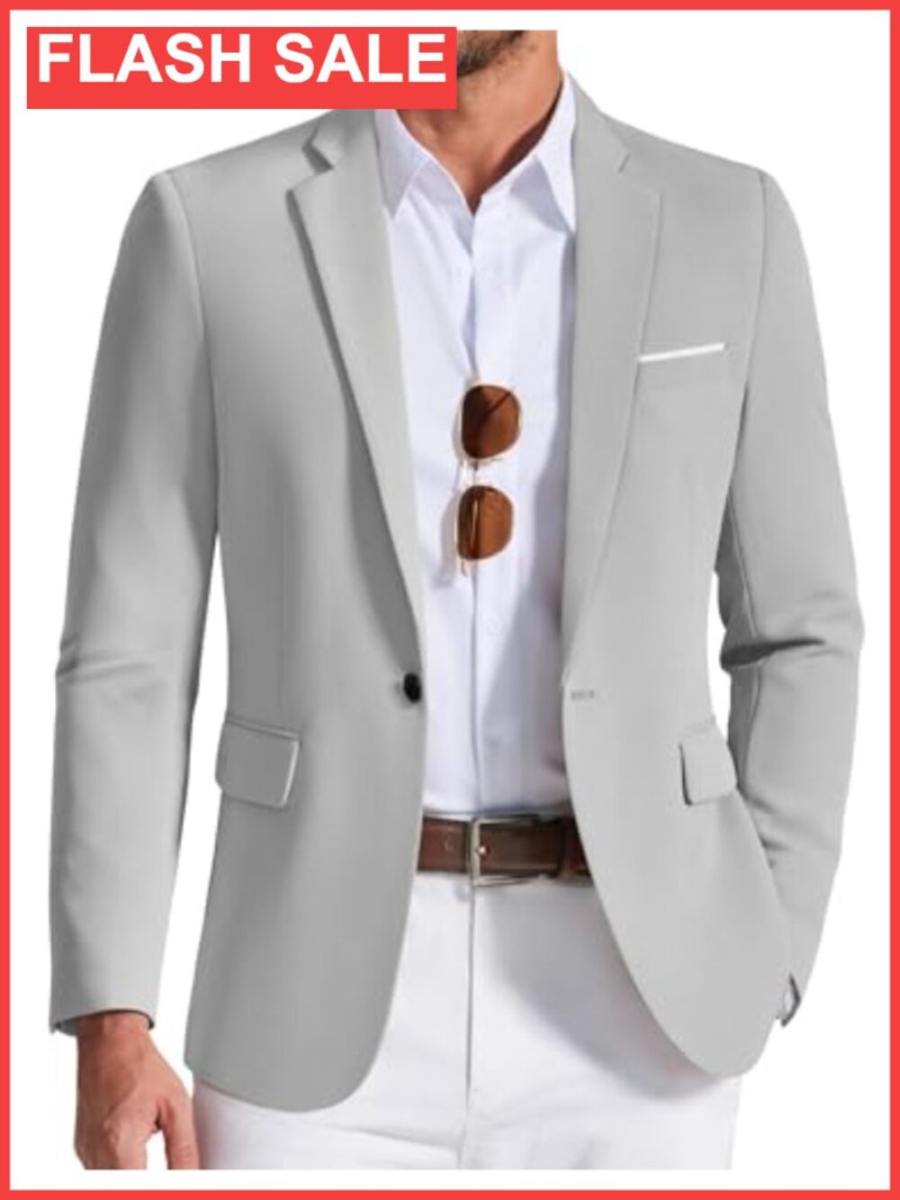 Men's Lightweight One Button Casual Blazer Sport Coat